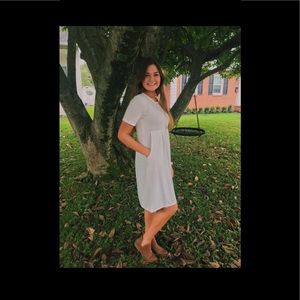 Cream adorable dress with pockets